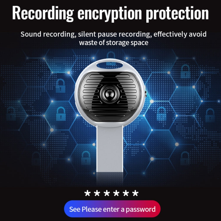 JNN S13 Zinc Alloy U-disk Voice Recorder, Memory:16GB(Silver)