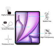 For iPad Air 13 2025 / 2024 2pcs 0.26mm 9H 2.5D Explosion-proof Tempered Glass Film