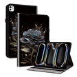 For iPad Pro 11 2024 Crystal Texture Painted Leather Smart Tablet Case(Black Rose) - iPad Pro 11 2024 Cases by PMC TechLife | Online Shopping South Africa | PMC TechLife | Buy Now Pay Later Mobicred
