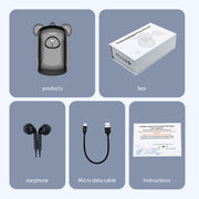 JNN Q6 Bear Smart Noise Cancelling Voice Recorder, Memory:4GB(Black)