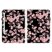 For Samsung Galaxy Tab S9 / S9 FE Crystal Texture Painted Leather Tablet Case(Plum Bossom)