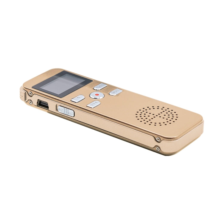 JNN X26 Mini Portable Voice Recorder with OLED Screen, Memory:8GB(Gold)