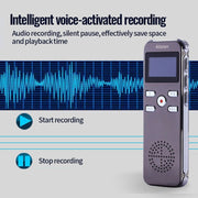 JNN X26 Mini Portable Voice Recorder with OLED Screen, Memory:8GB(Gold)
