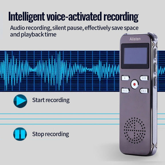 JNN X26 Mini Portable Voice Recorder with OLED Screen, Memory:8GB(Gold)