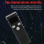 JNN X18 Mini Smart HD Noise Cancelling Voice Recorder, Memory:4GB(Black)