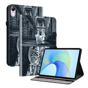 For Honor Pad X8 Pro / X9 2023 Crystal Texture Painted Leather Tablet Case(Cat Reflection Tiger)
