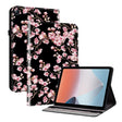 For OPPO Pad Air Crystal Texture Painted Leather Tablet Case(Plum Bossom) - OPPO by PMC TechLife | Online Shopping South Africa | PMC TechLife | Buy Now Pay Later Mobicred
