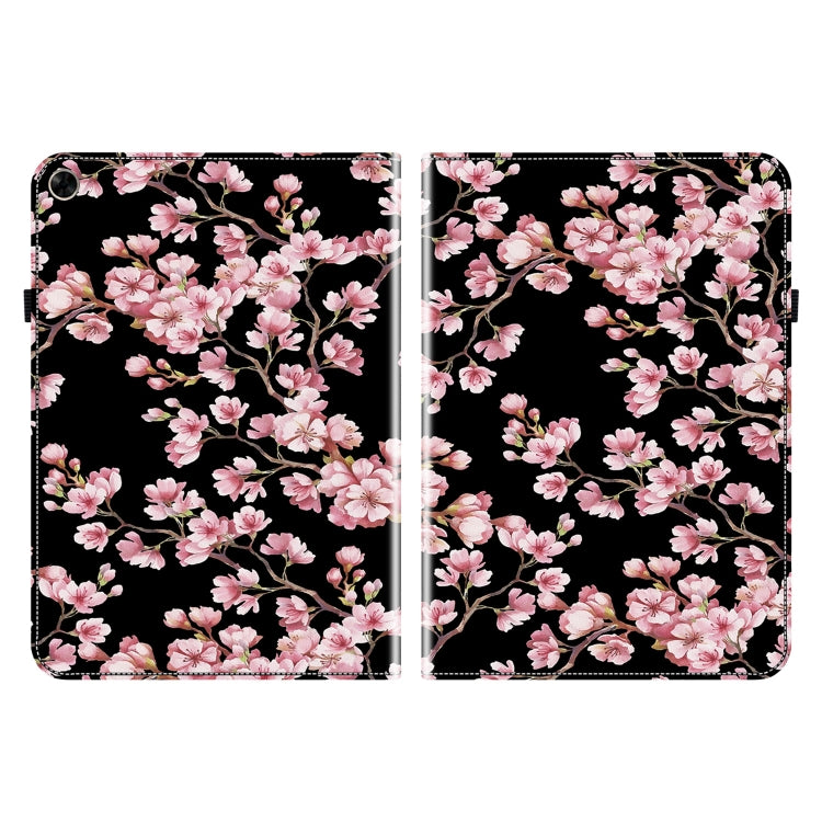 For Realme Pad 10.4 Crystal Texture Painted Leather Tablet Case(Plum Bossom)