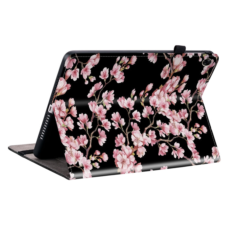 For Realme Pad 10.4 Crystal Texture Painted Leather Tablet Case(Plum Bossom)