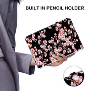 For Realme Pad 10.4 Crystal Texture Painted Leather Tablet Case(Plum Bossom)