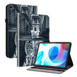 For Realme Pad 10.4 Crystal Texture Painted Leather Tablet Case(Cat Reflection Tiger) - free shipping - PMC TechLife - Order now!