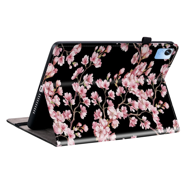 For Realme Pad X Crystal Texture Painted Leather Tablet Case(Plum Bossom)