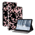 For Nokia T21 Crystal Texture Painted Leather Tablet Case(Plum Bossom) - Nokia by PMC TechLife | Online Shopping South Africa | PMC TechLife | Buy Now Pay Later Mobicred