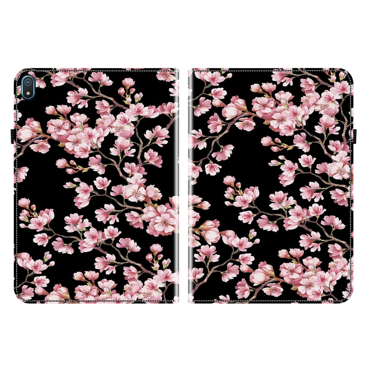 For Nokia T20 10.4 2021 Crystal Texture Painted Leather Tablet Case(Plum Bossom)