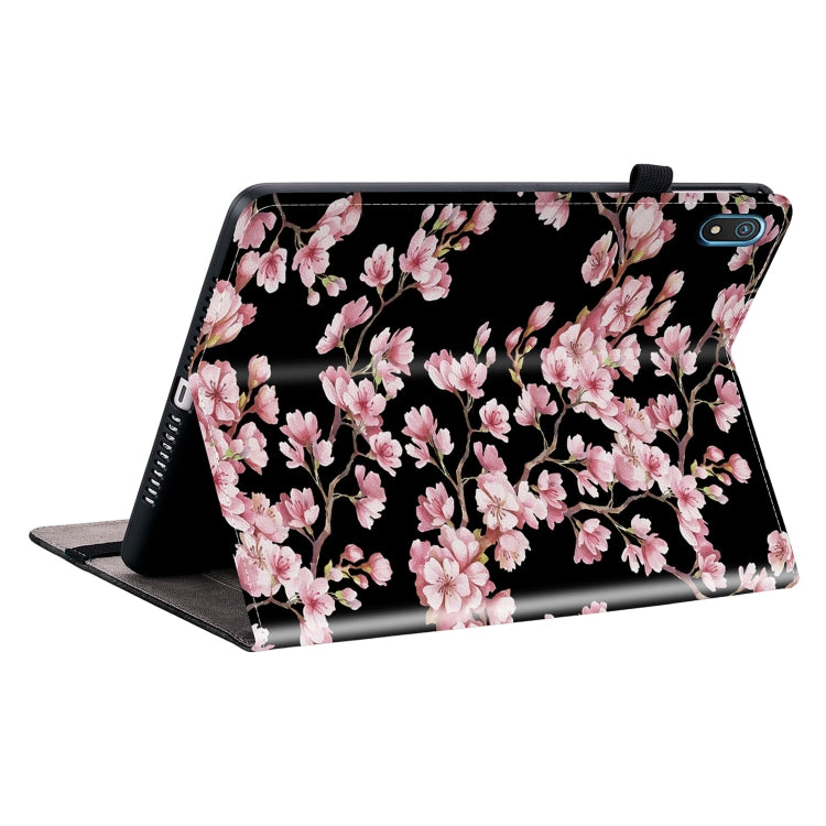 For Nokia T20 10.4 2021 Crystal Texture Painted Leather Tablet Case(Plum Bossom)