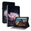 For Amazon Fire HD 10 2019/2017 Crystal Texture Painted Leather Smart Tablet Case(Purple Peony) - Amazon by PMC TechLife | Online Shopping South Africa | PMC TechLife | Buy Now Pay Later Mobicred