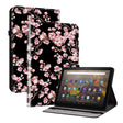 For Amazon Fire HD10 / HD10 Plus 2021 Crystal Texture Painted Leather Smart Tablet Case(Plum Bossom) - Amazon by PMC TechLife | Online Shopping South Africa | PMC TechLife | Buy Now Pay Later Mobicred