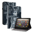 For Amazon Fire HD10 / HD10 Plus 2021 Crystal Texture Painted Leather Smart Tablet Case(Cat Reflection Tiger) - Amazon by PMC TechLife | Online Shopping South Africa | PMC TechLife | Buy Now Pay Later Mobicred
