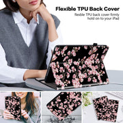 For Amazon Fire Max 11 Crystal Texture Painted Leather Tablet Case(Plum Bossom)