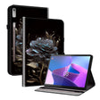 For Lenovo Tab P11 Pro Gen 2 11.2 Crystal Texture Painted Leather Tablet Case(Black Rose) - Lenovo by PMC TechLife | Online Shopping South Africa | PMC TechLife | Buy Now Pay Later Mobicred