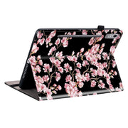 For Lenovo Tab P12 12.7 Crystal Texture Painted Leather Tablet Case(Plum Bossom)