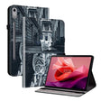 For Lenovo Tab P12 12.7 Crystal Texture Painted Leather Tablet Case(Cat Reflection Tiger) - Lenovo by PMC TechLife | Online Shopping South Africa | PMC TechLife | Buy Now Pay Later Mobicred