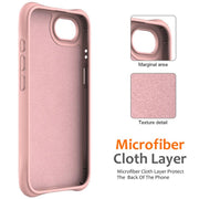 For iPhone 16e Wave Texture MagSafe Magnetic Liquid Silicone Phone Case(Pink)