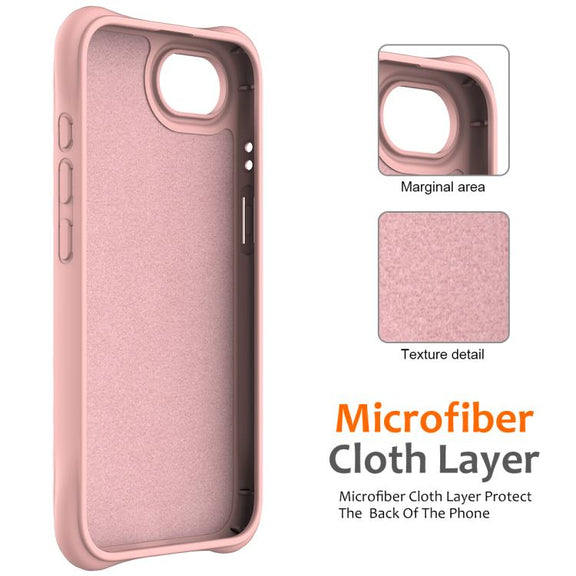 For iPhone 16e Wave Texture MagSafe Magnetic Liquid Silicone Phone Case(Pink)