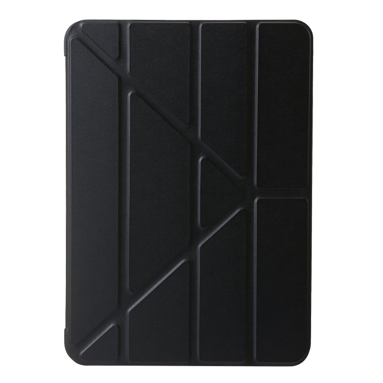 For iPad Air 11 2024 TPU Deformation Flip Leather Tablet Case with Holder(Black)