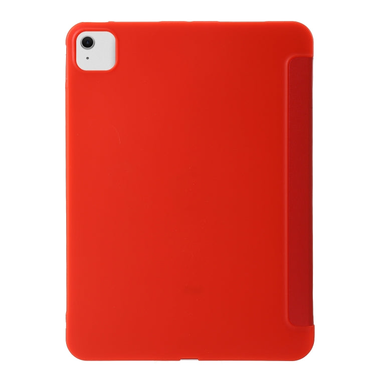 For iPad Air 11 2024 TPU Deformation Flip Leather Tablet Case with Holder(Red)