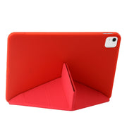 For iPad Air 11 2024 TPU Deformation Flip Leather Tablet Case with Holder(Red)