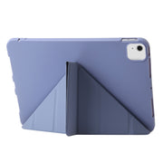 For iPad Air 11 2024 TPU Deformation Flip Leather Tablet Case with Holder(Purple)