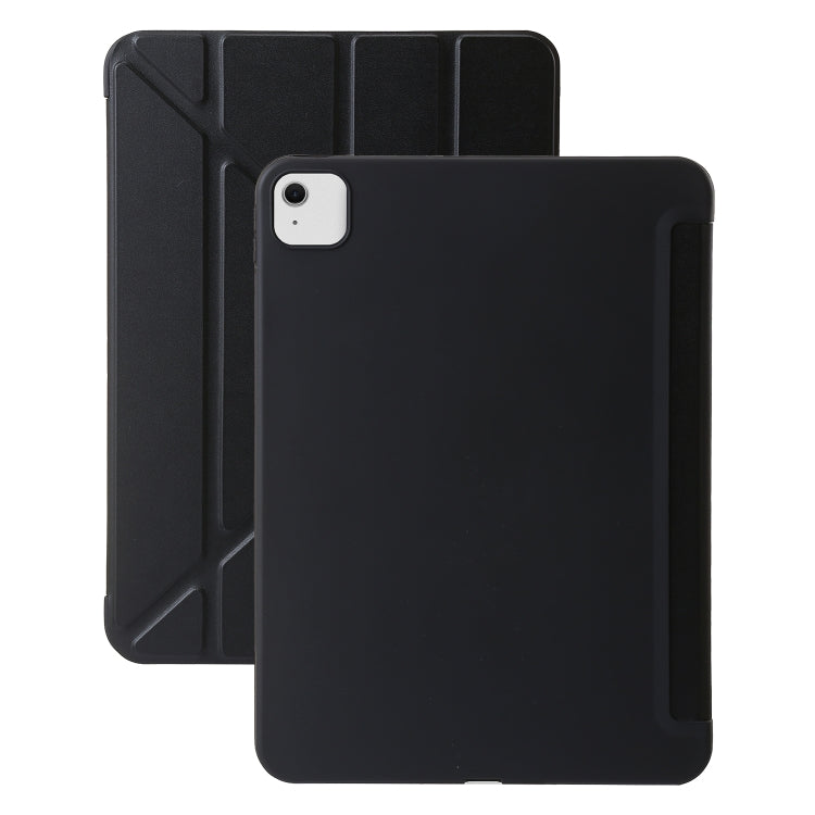 For iPad Air 13 2025 / 2024 TPU Deformation Flip Leather Tablet Case with Holder(Black)