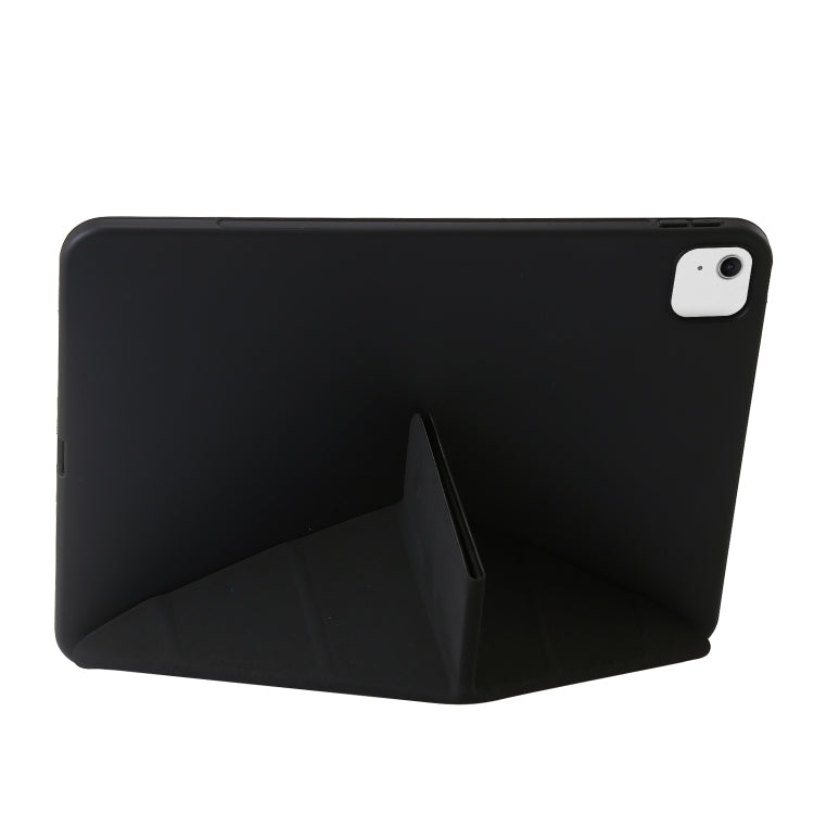 For iPad Air 13 2025 / 2024 TPU Deformation Flip Leather Tablet Case with Holder(Black)