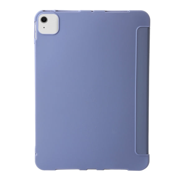 For iPad Air 13 2024 TPU Deformation Flip Leather Tablet Case with Holder(Purple)