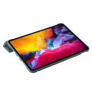 For iPad Pro 11 2024 TPU Deformation Flip Leather Tablet Case with Holder(Dark Green)