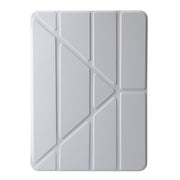 For iPad Pro 11 2024 TPU Deformation Flip Leather Tablet Case with Holder(Grey)