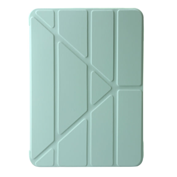 For iPad Pro 11 2024 TPU Deformation Flip Leather Tablet Case with Holder(Mint Green)