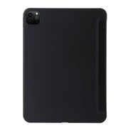 For iPad Pro 13 2024 TPU Deformation Flip Leather Tablet Case with Holder(Black)