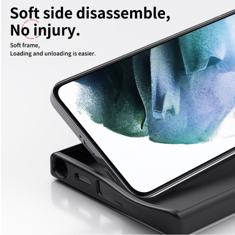 For Samsung Galaxy S25+ 5G Double Ring MagSafe Holder Carbon Fibre Phone Case(Black)