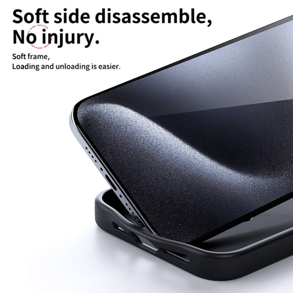 For iPhone 16 Pro Double Ring MagSafe Holder Carbon Fiber Phone Case(Silver)