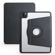 For iPad Pro 11 2024 Acrylic 360 Degree Rotation Holder Leather Tablet Case(Black) - iPad Pro 11 2024 Cases by PMC TechLife | Online Shopping South Africa | PMC TechLife | Buy Now Pay Later Mobicred