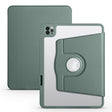 For iPad Pro 11 2024 Acrylic 360 Degree Rotation Holder Leather Tablet Case(Pine Green) - iPad Pro 11 2024 Cases by PMC TechLife | Online Shopping South Africa | PMC TechLife | Buy Now Pay Later Mobicred