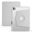 For iPad Pro 13 2024 Acrylic 360 Degree Rotation Holder Leather Tablet Case(Fog Grey) - iPad Pro 13 2024 Cases by PMC TechLife | Online Shopping South Africa | PMC TechLife | Buy Now Pay Later Mobicred