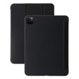For iPad Pro 13 2024 Three-fold Holder Flip Tablet Leather Case(Black) - iPad Pro 13 2024 Cases by PMC TechLife | Online Shopping South Africa | PMC TechLife | Buy Now Pay Later Mobicred