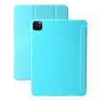 For iPad Pro 13 2024 Three-fold Holder Flip Tablet Leather Case(Mint Blue) - iPad Pro 13 2024 Cases by PMC TechLife | Online Shopping South Africa | PMC TechLife | Buy Now Pay Later Mobicred