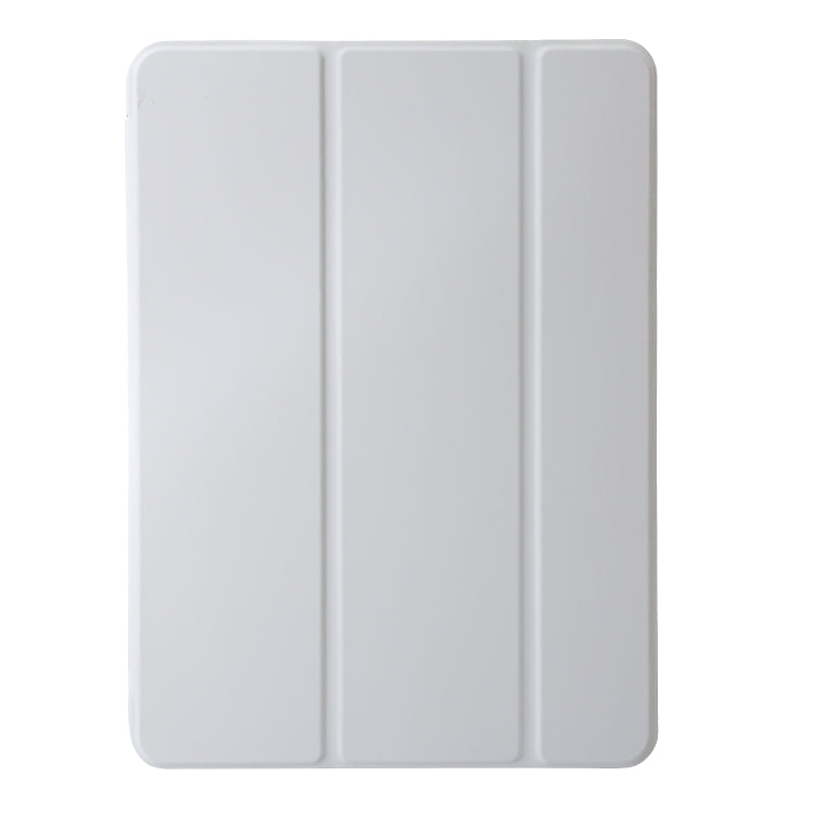 For iPad Pro 13 2024 Three-fold Holder Flip Tablet Leather Case(Grey)