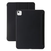 For iPad Air 13 2025 / 2024 Three-fold Holder Flip Tablet Leather Case(Black)