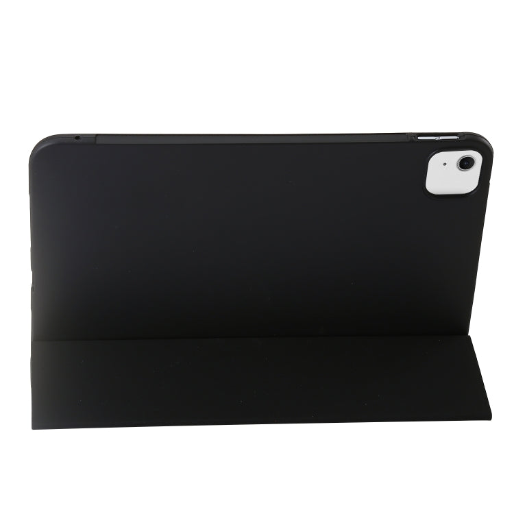 For iPad Air 13 2025 / 2024 Three-fold Holder Flip Tablet Leather Case(Black)