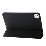 For iPad Air 13 2025 / 2024 Three-fold Holder Flip Tablet Leather Case(Black)